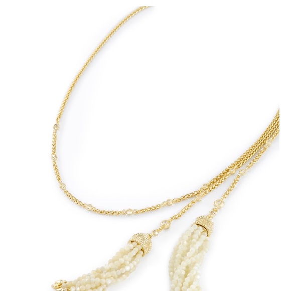 Kendra Scott NWT Monique Lariat Necklace-Ivory - Picture 2 of 2